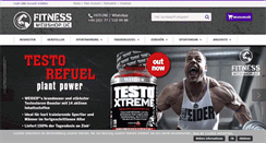 Desktop Screenshot of fitnesswebshop.de